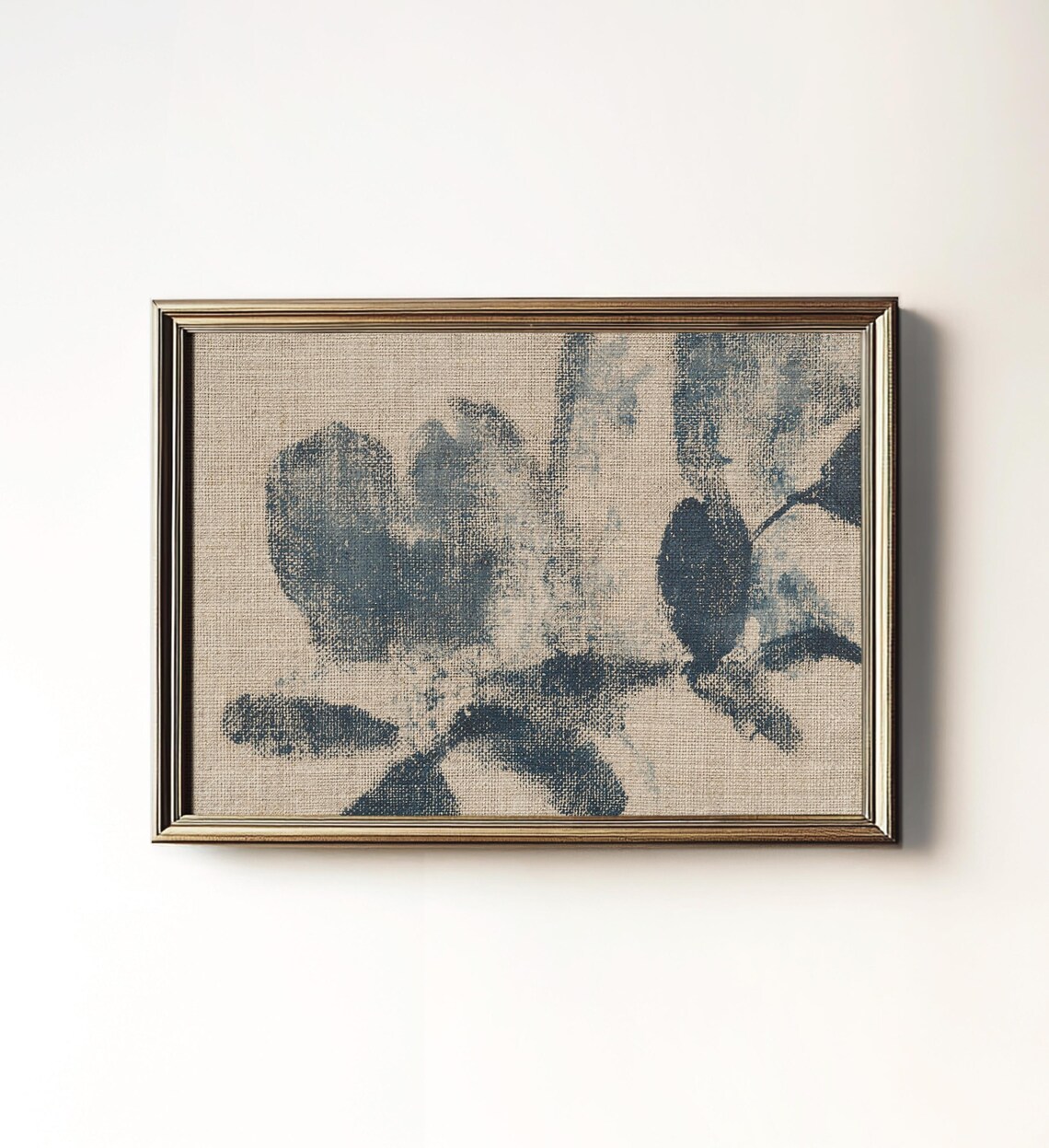 Neutral Botanical Tapestry Wall Art, Abstract Textile Print