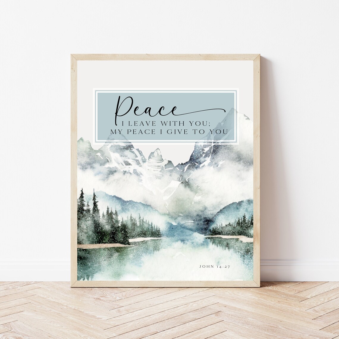 John 14:27 Peace I Leave With You Scripture Print