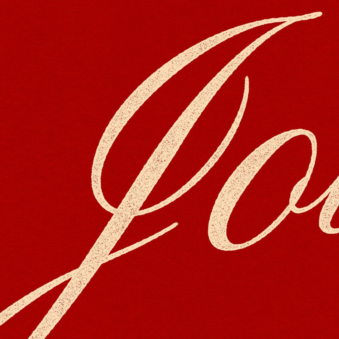 Holly Jolly Red Script Vintage Christmas Typography Quote Poster - Image 2