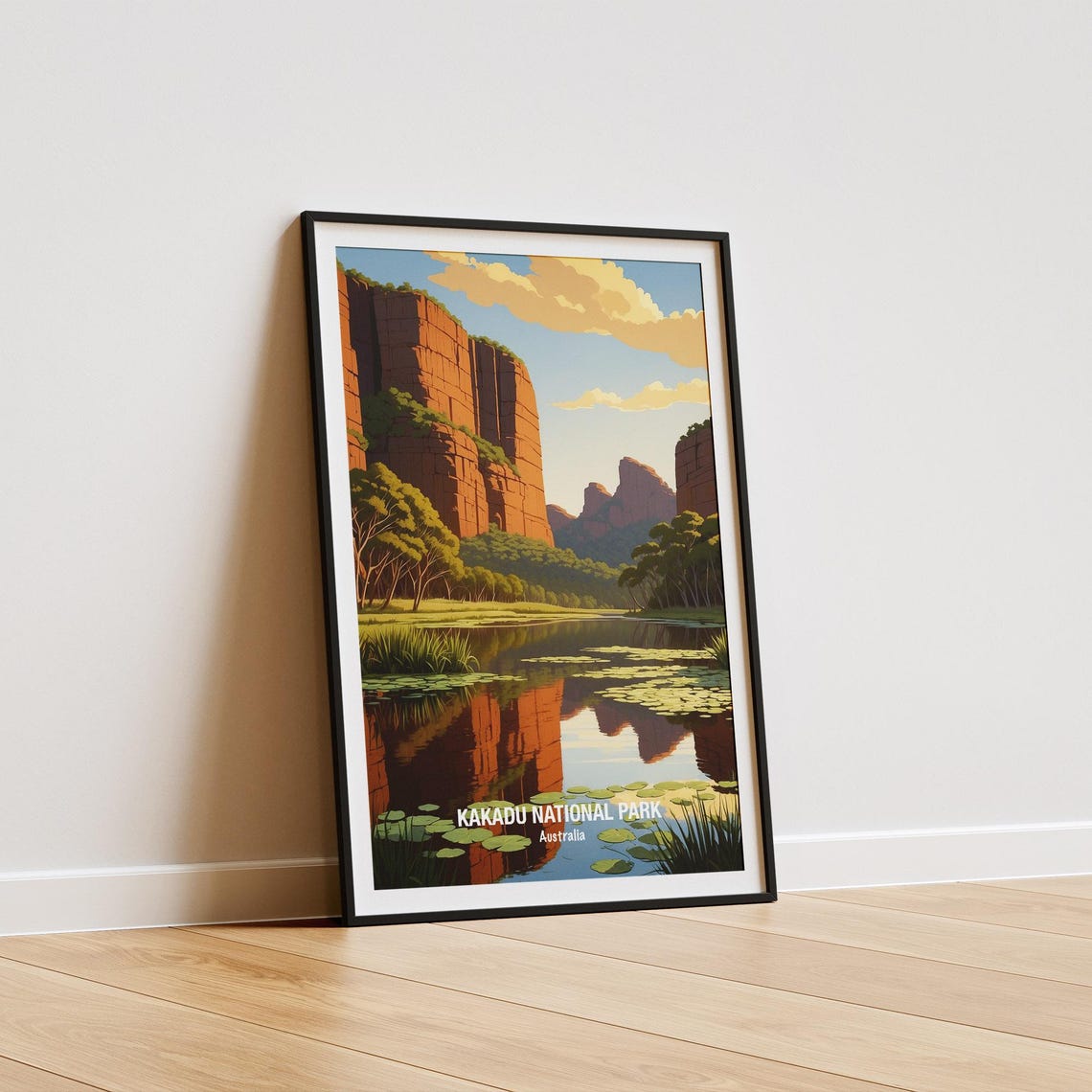 Kakadu National Park Red Sandstone Cliffs Wetland Reflection Poster - Image 5