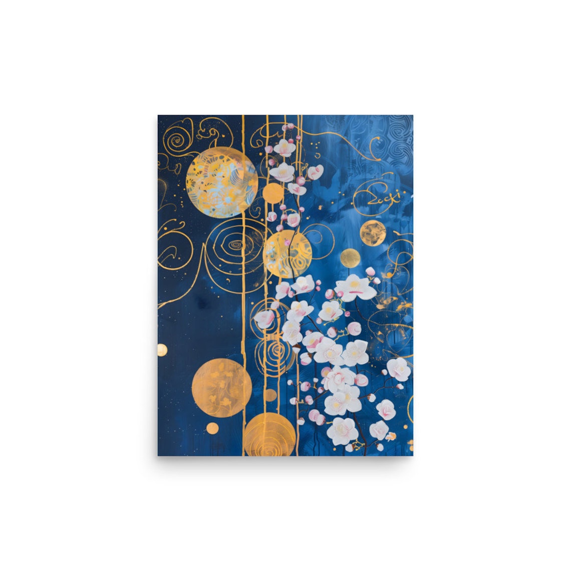 Hilma Af Klint Flower Oil Painting Vintage Art Print - Image 3