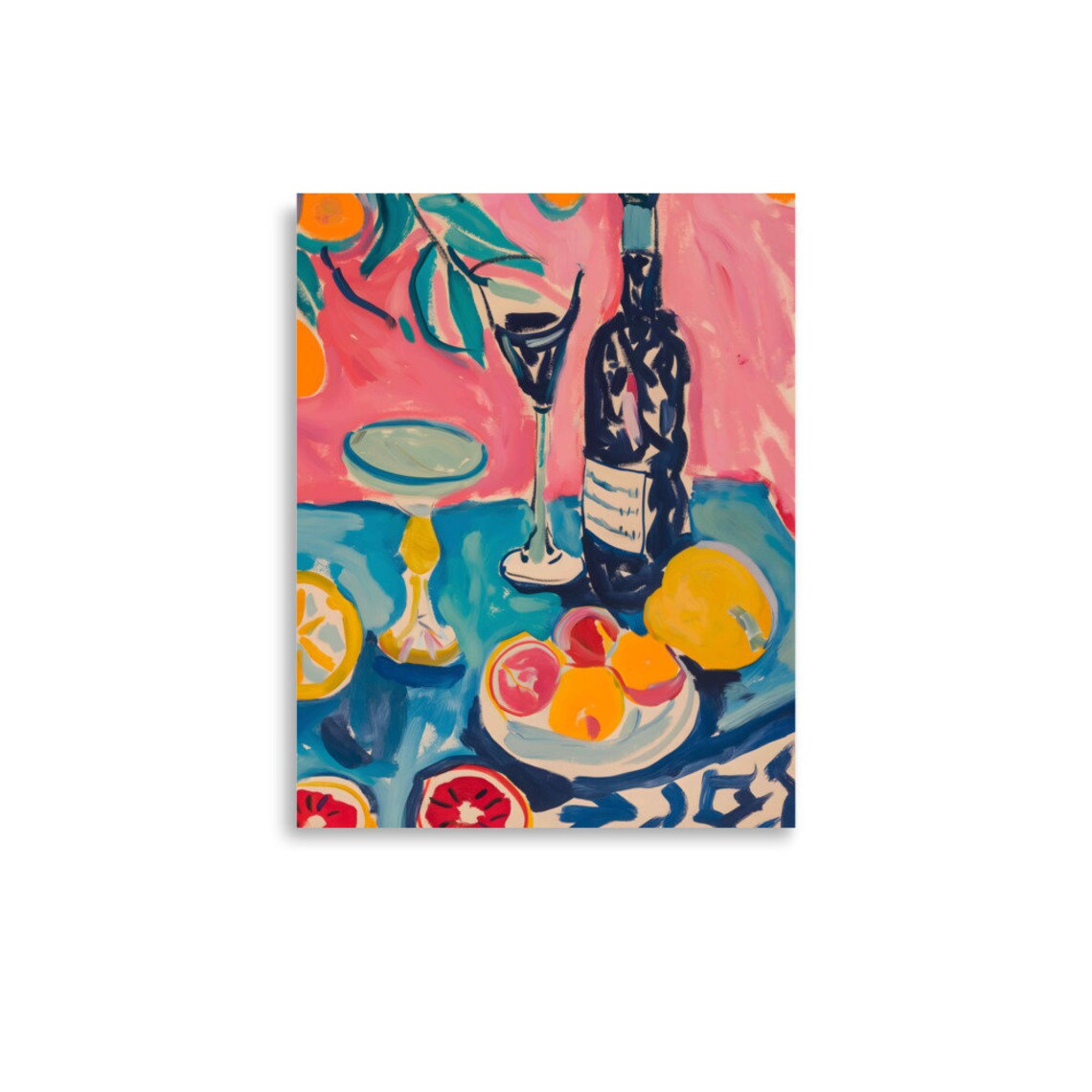 Matisse Fruit and Wine Still Life Poster, Modern Art - Image 3