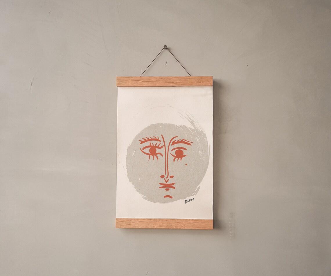 Picasso Face Print Minimalist Art Wall Art Art Print Wall Art Instant Abstract Face - Image 2
