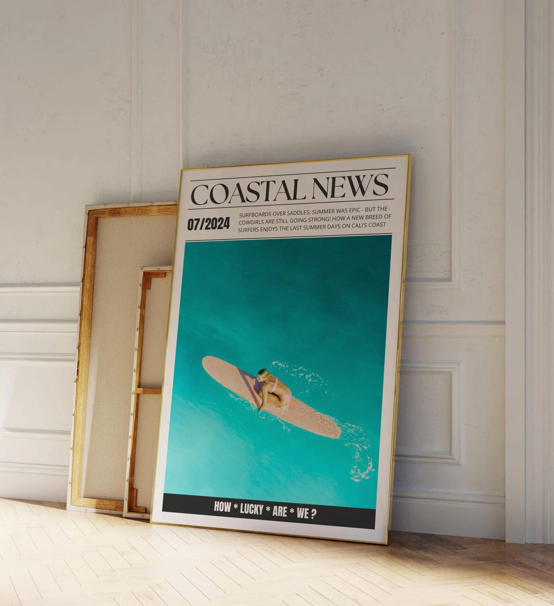 Coastal News Surf Magazine Cover Aerial July 2024 Lifestyle Poster - Image 3
