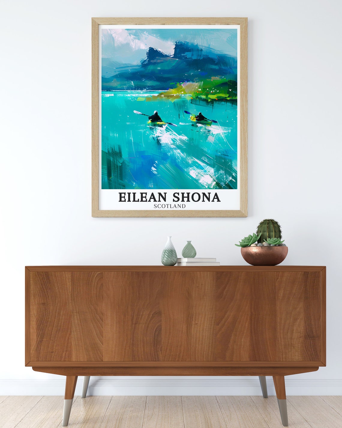 Eilean Shona Scotland Kayaking Turquoise Water Adventure Poster - Image 2