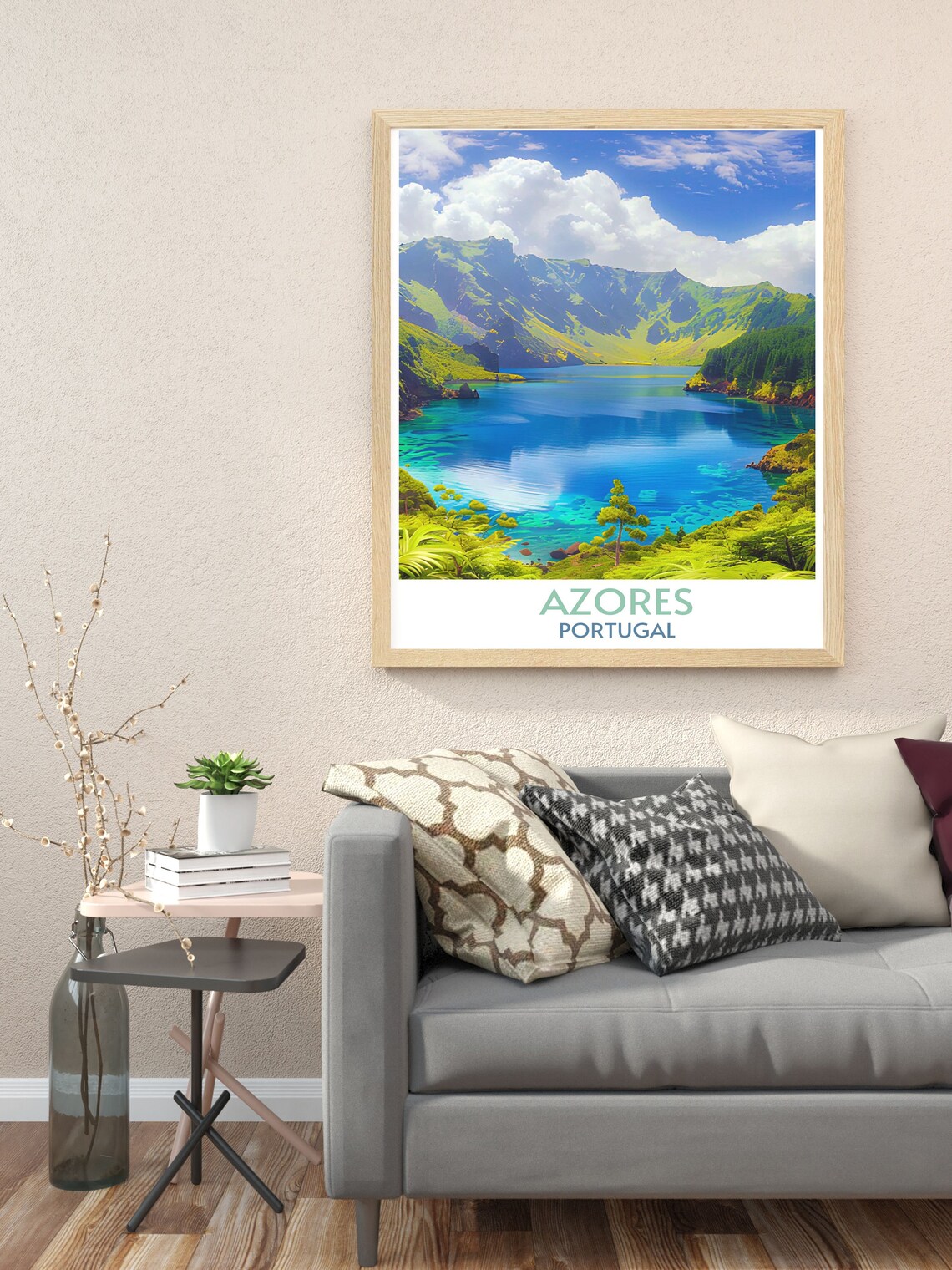 Azores Travel Poster Series, Portugal Art Print - Image 2