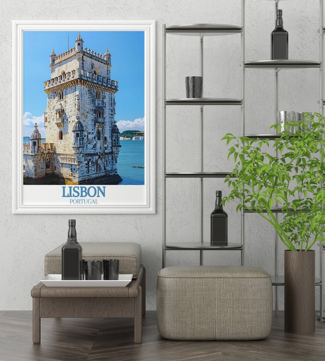 Lisbon Belem Tower by the Tagus River Portugal Landmark Poster - Image 3