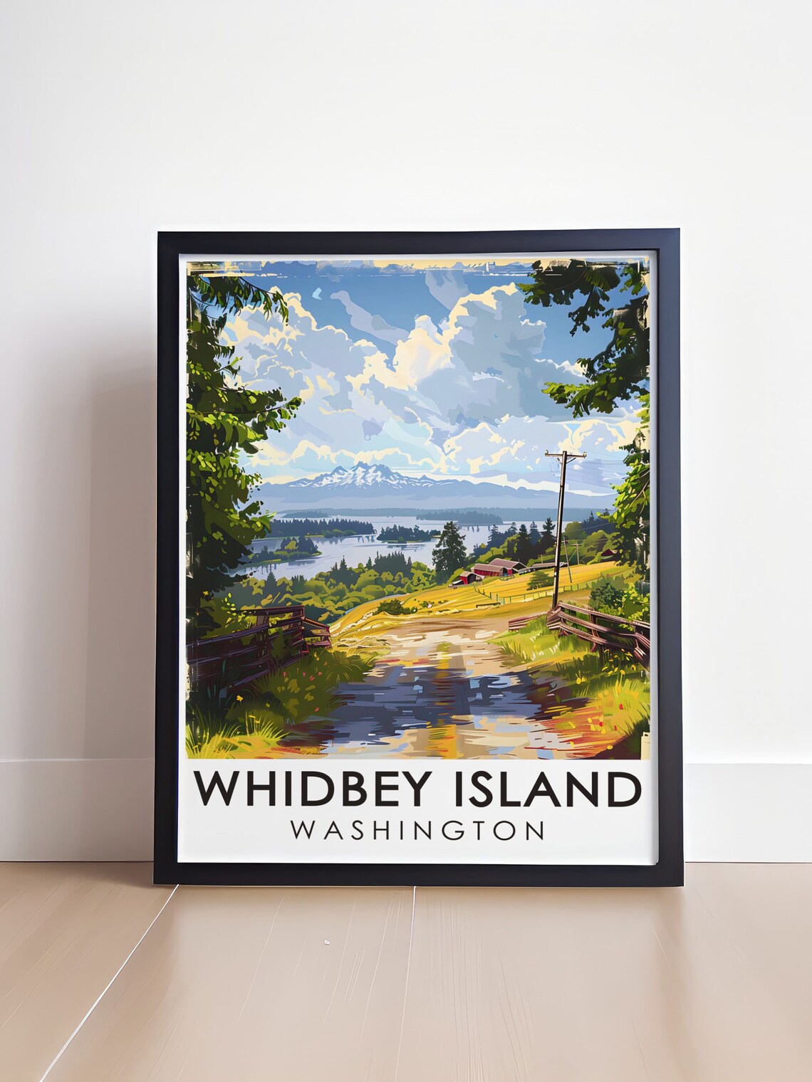Whidbey Island Travel Poster, Ebeys Landing Reserve - Image 4