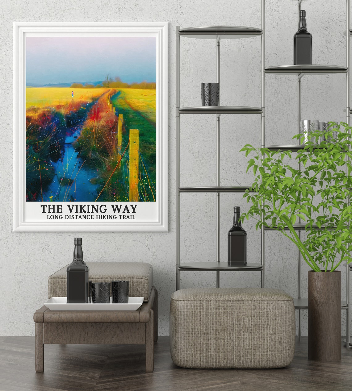 Viking Way Hiking Trail Posters Lincolnshire Long Distance Walk Print Lincolnshire Travel Prints Viking Way South Of Tealby Art - Image 2