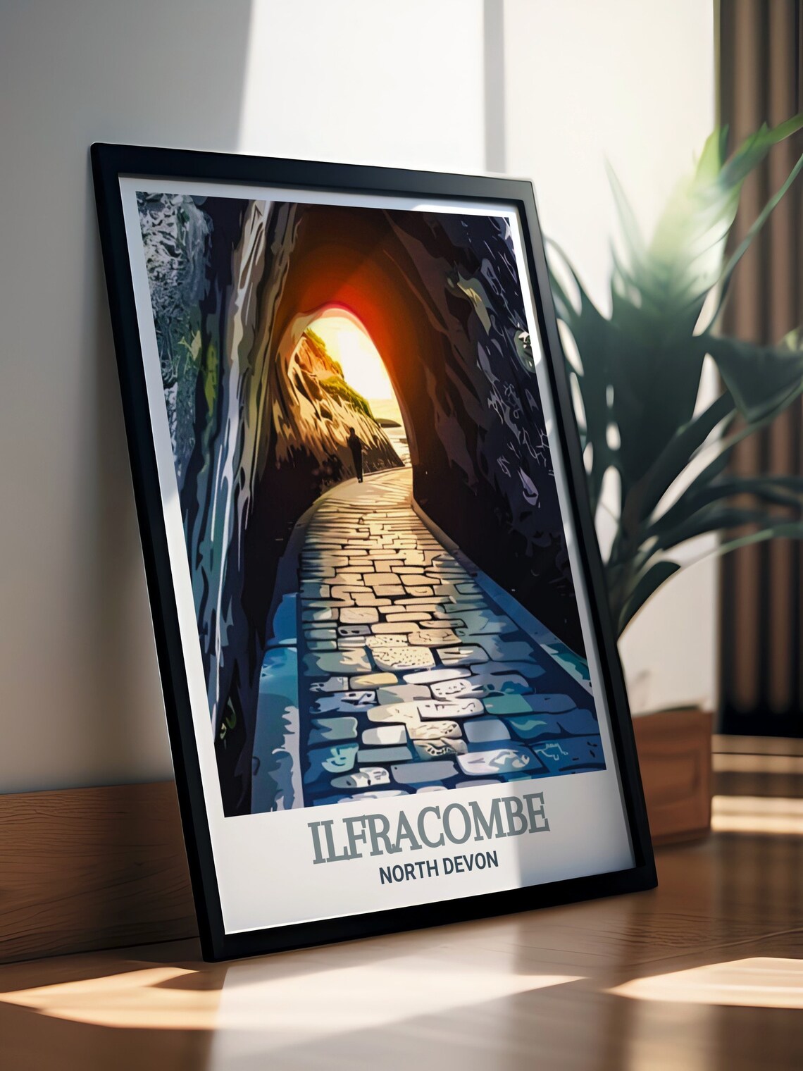 Ilfracombe North Devon Tunnels Beaches Dramatic Rock Tunnel Walk Poster - Image 2