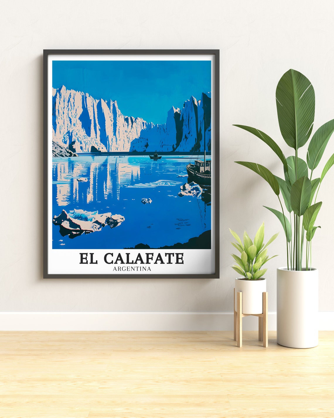 El Calafate Perito Moreno Glacier Voyage Boat Argentina Poster - Image 2