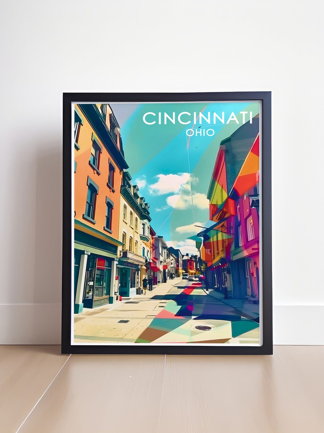 Cincinnati Findlay Market Colorful Historic Street Travel Poster - Image 4