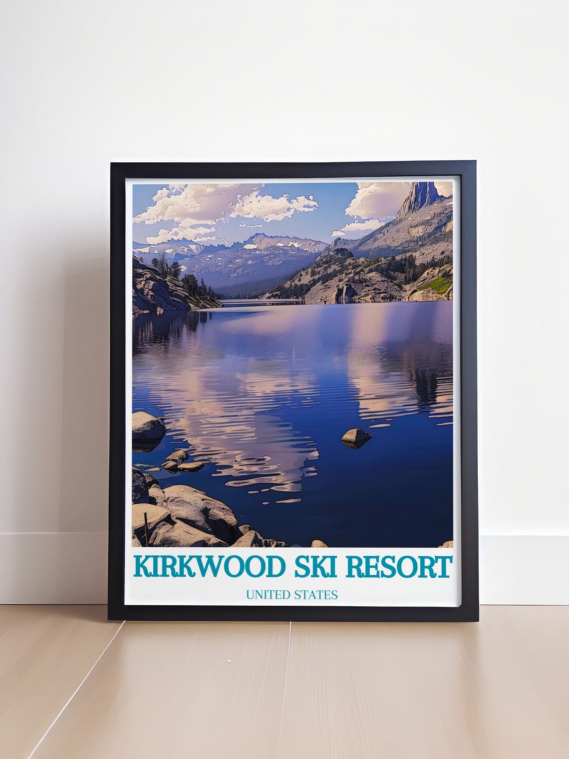 Kirkwood Ski Resort California Alpine Lake Summer Scene Poster - Image 4