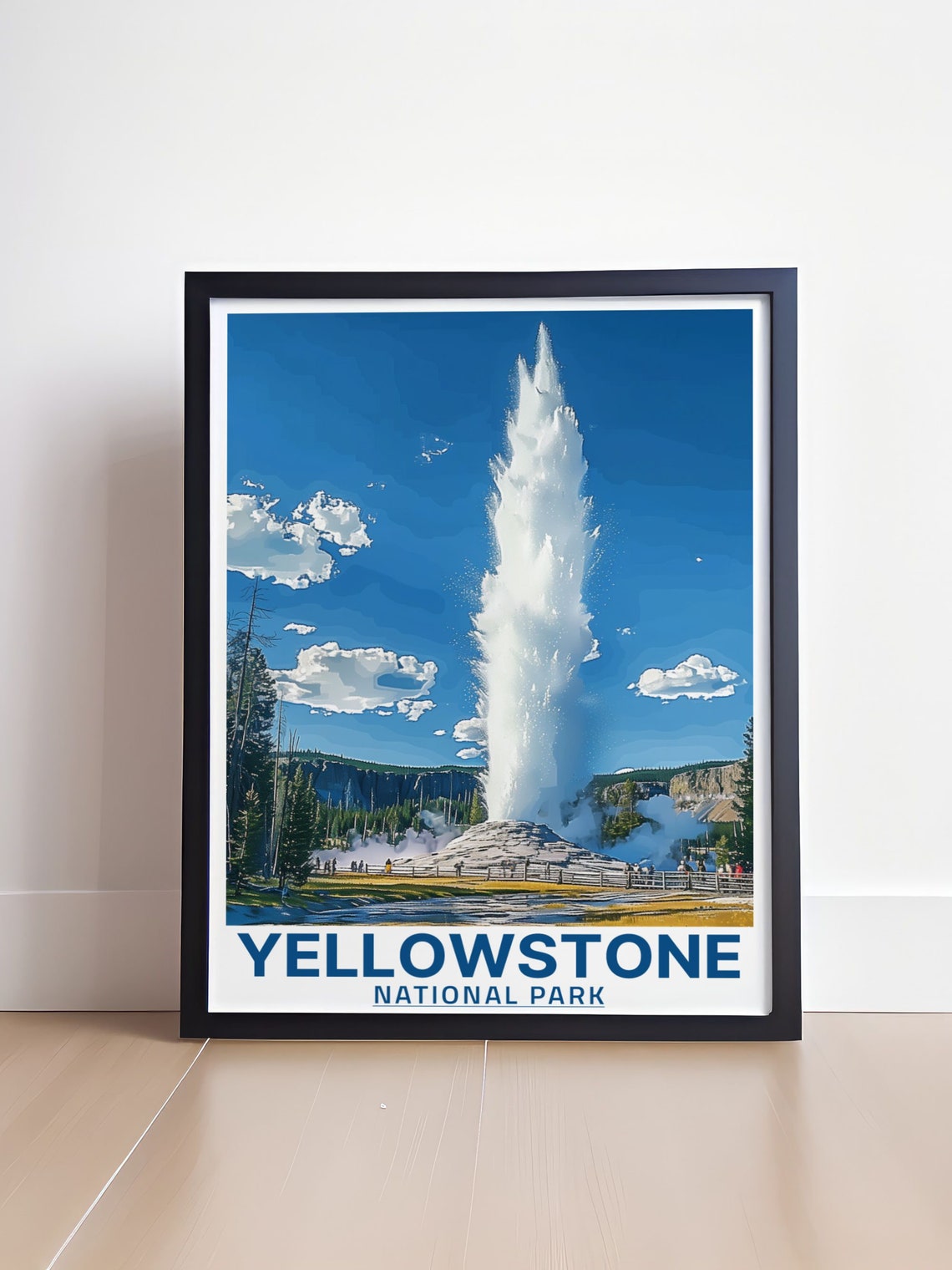 Yellowstone National Park Old Faithful Eruption Day Geyser Poster - Image 4