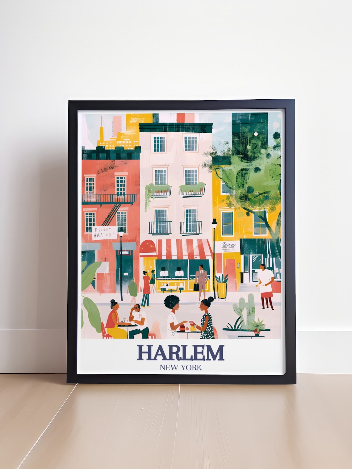 Harlem 125th Street Main Street Travel Poster - Image 4