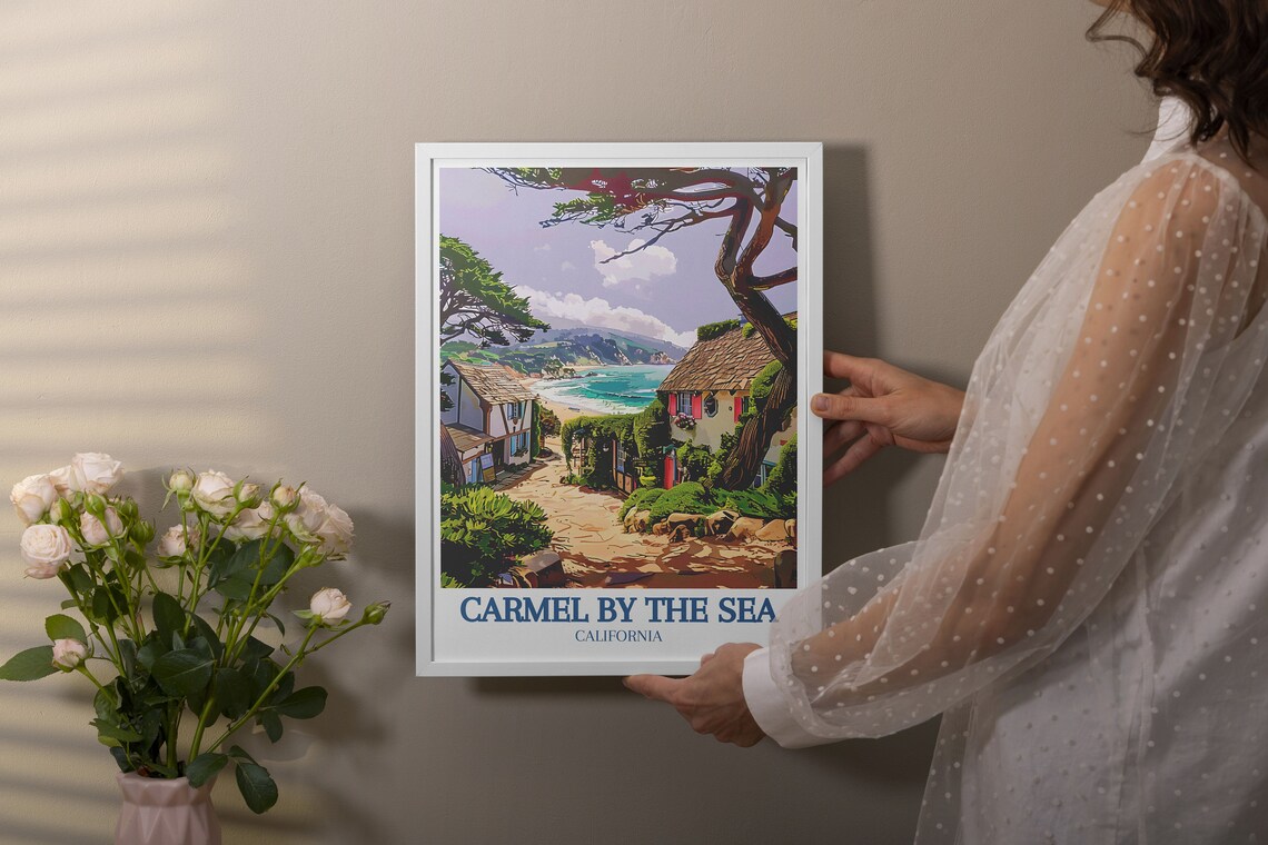 Carmel By The Sea Storybook Lane Leading To The Beach Poster - Image 2