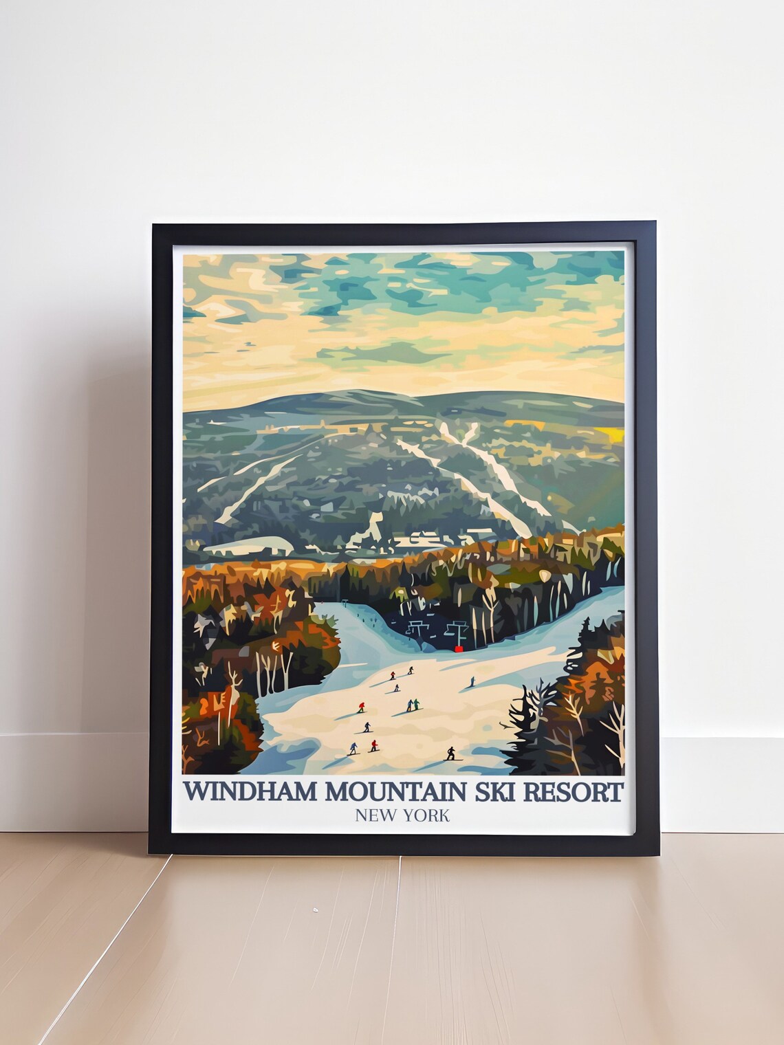 Windham Mountain Ski Resort New York Slopes Catskills Travel Poster - Image 4