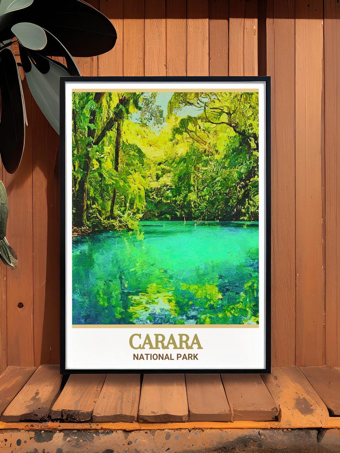 Carara National Park Turquoise Jungle Lagoon Rainforest Travel Poster - Image 3
