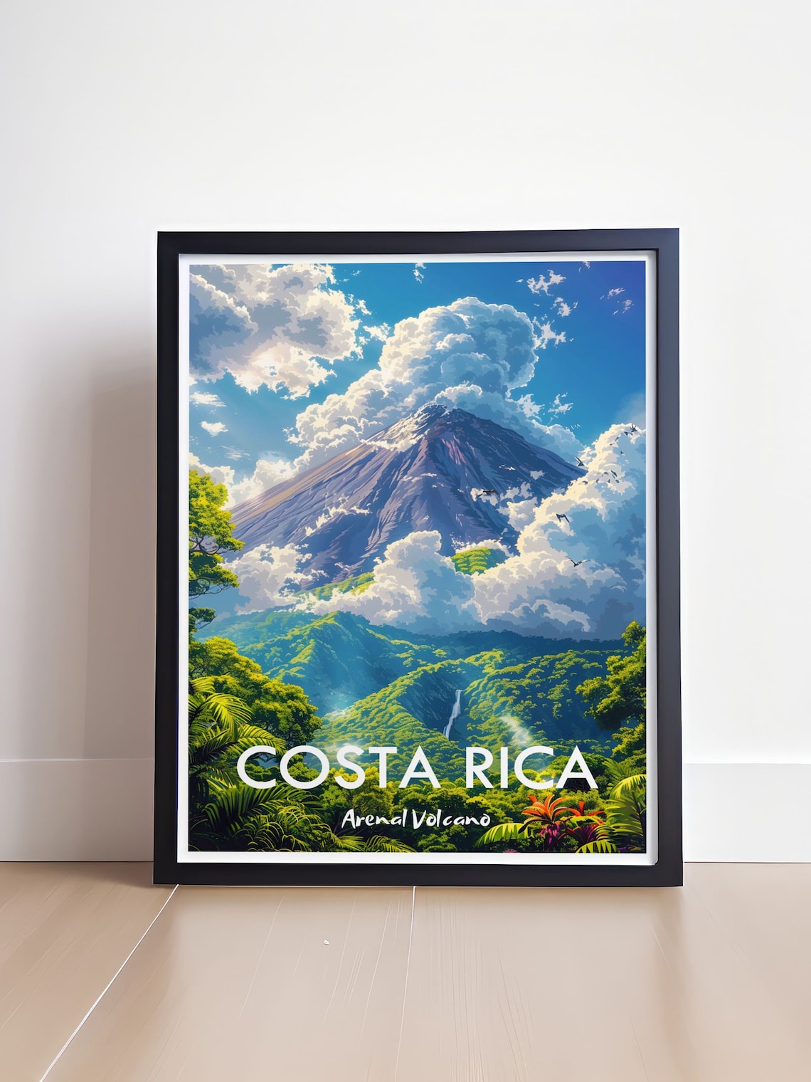 Costa Rica Travel Poster, Arenal Volcano Wall Decor - Image 4