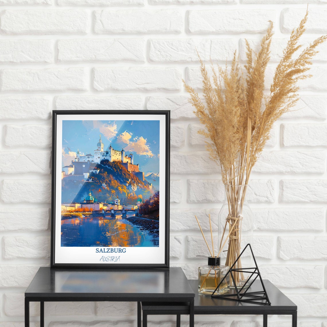 Salzburg Print Salzburg Home Dcor Hohensalzburg Fortress Salzburg Wall Art For Travel Enthusiast Salzburg Austria Poster - Image 2