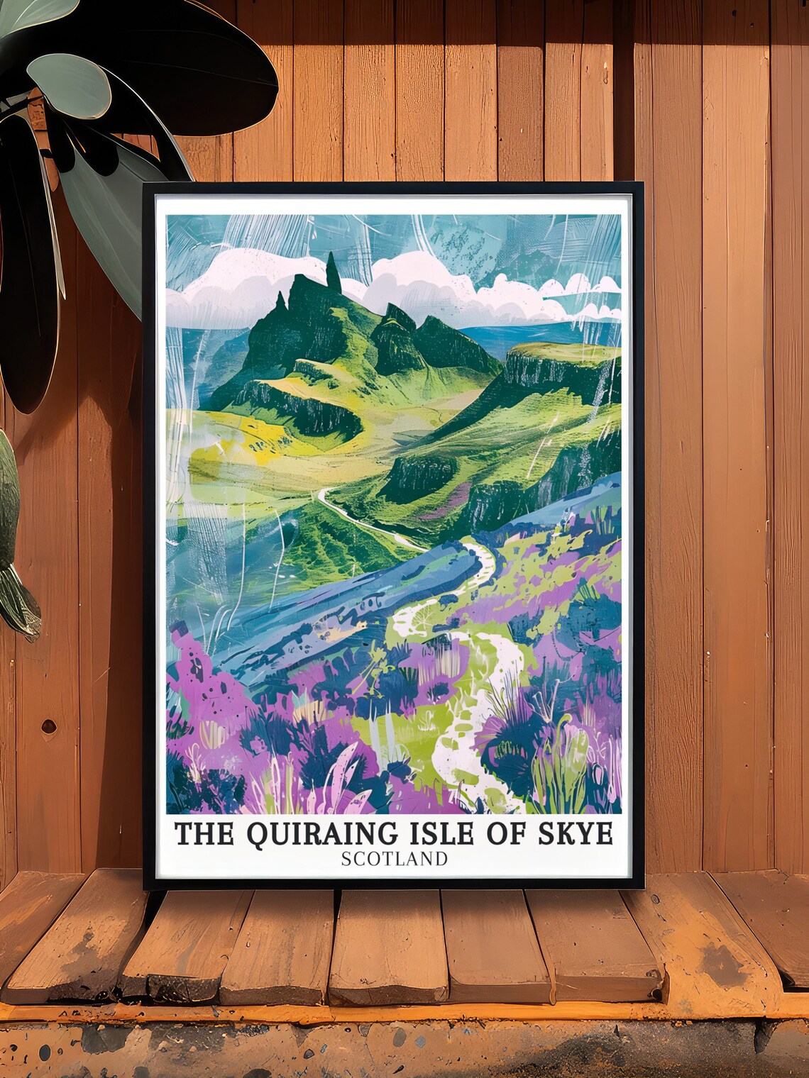 The Quiraing Isle Of Skye Wall Art The Table The Quirang Hiking Trail Decor The Quiraing Isle Of Skye Travel Poster - Image 3