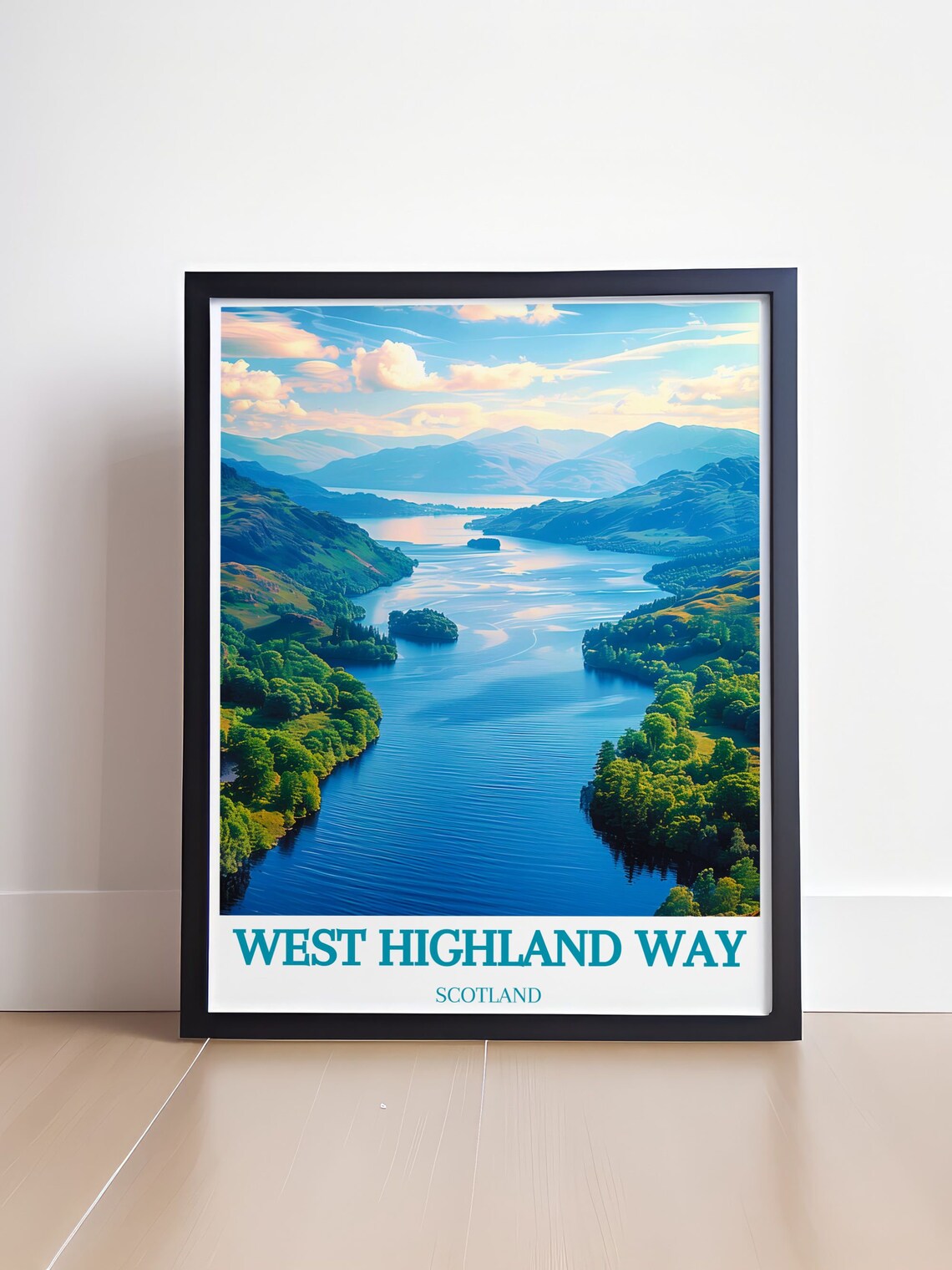 West Highland Way Loch Lomond Islands Sunlit Scotland Poster - Image 4