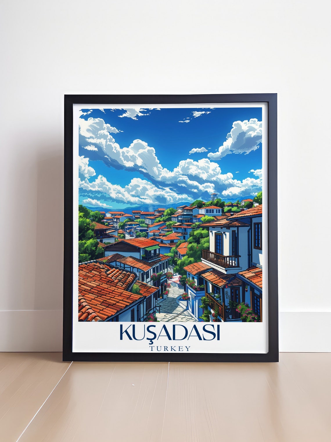 Kusadasi Travel Poster Kuadas And Irince Prints Turkey Travel Gifts And Decor Irince Travel Prints For Your Home - Image 4