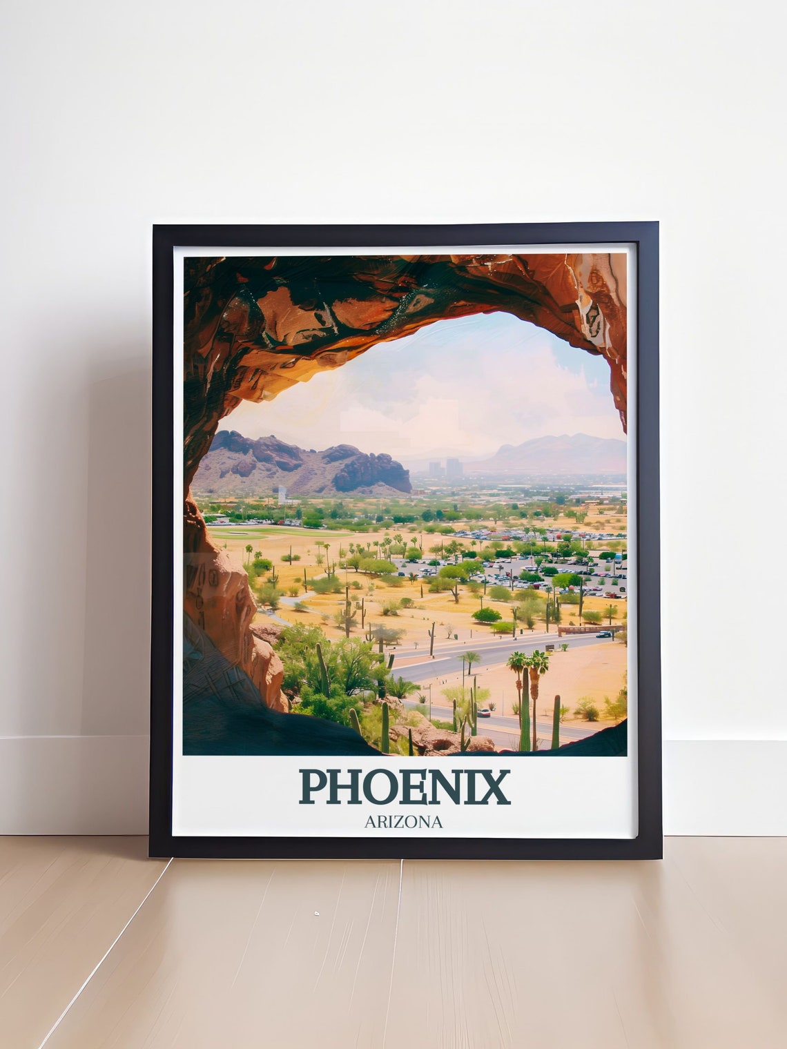 Phoenix Arizona Hole in the Rock Papago Park Desert View Poster - Image 4