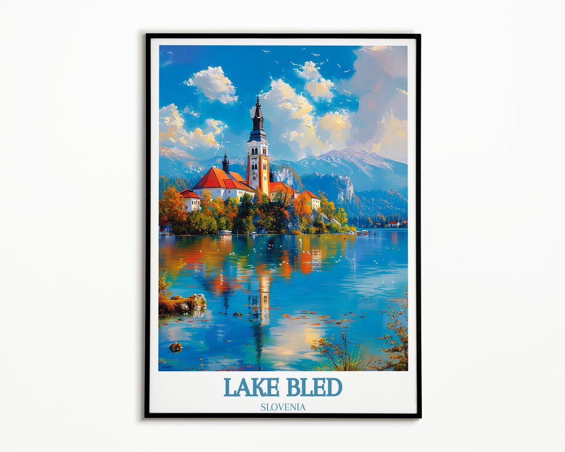 Bled Island Church With Perfect Lake Reflection Slovenia Poster - Image 2
