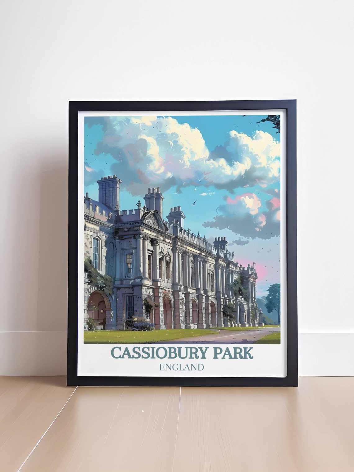 Cassiobury Park Historic Manor House Watford England Travel Poster - Image 4