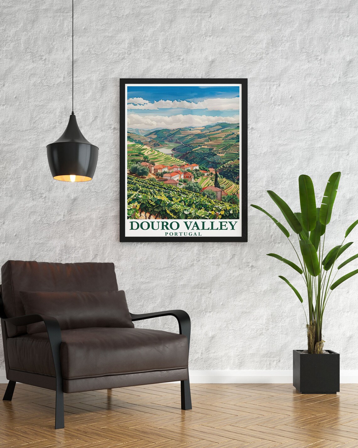 Douro Valley Portugal Terraced Vineyards and River Travel Poster - Image 3