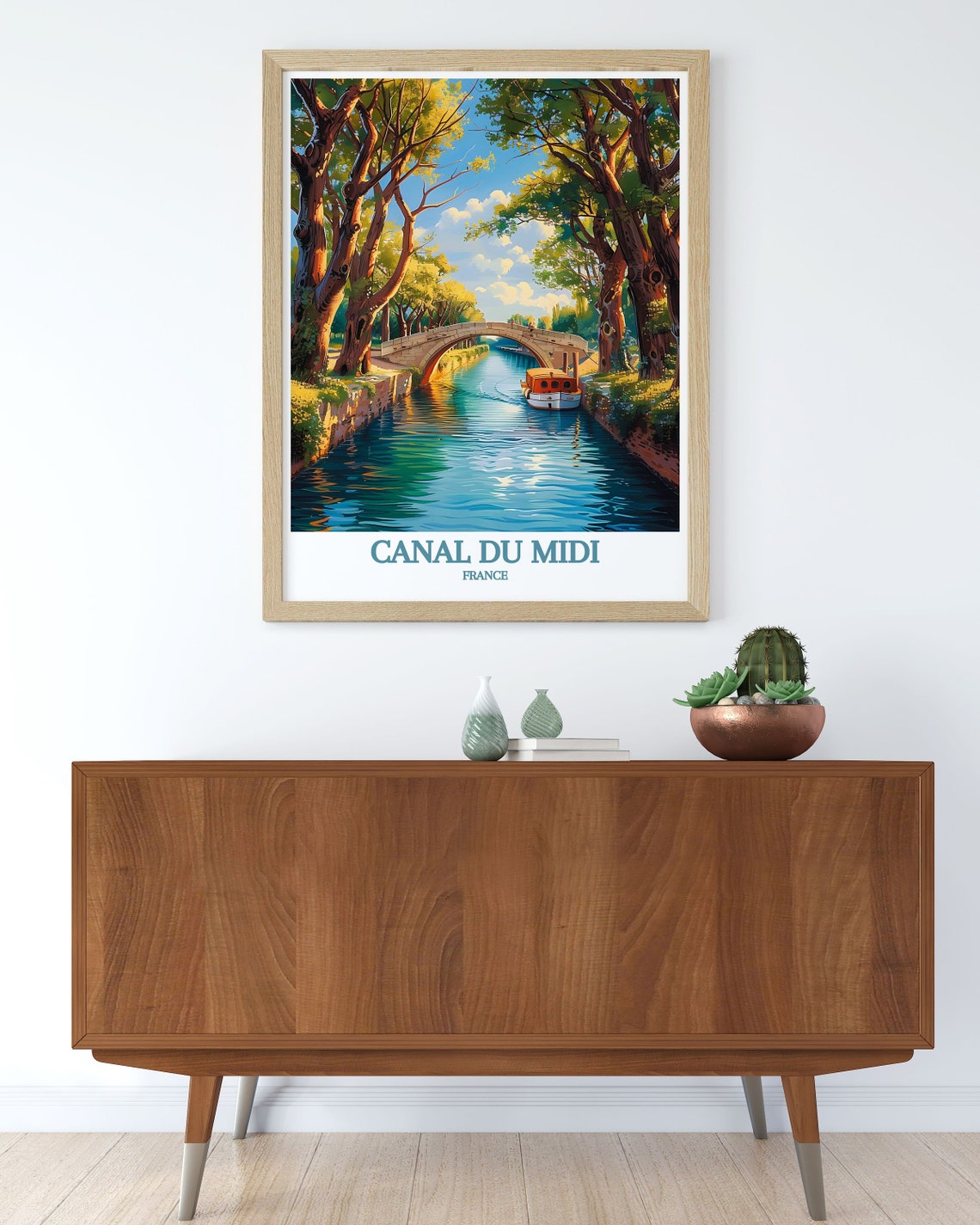 Framed Prints Of Canal Du Midi France Bucket List Prints Of Canal Du Midi French Travel Prints Of Canal Du Midi - Image 2