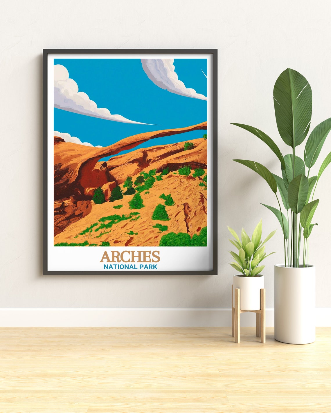 Arches National Park Landscape Arch Desert Utah Travel Poster - Image 2