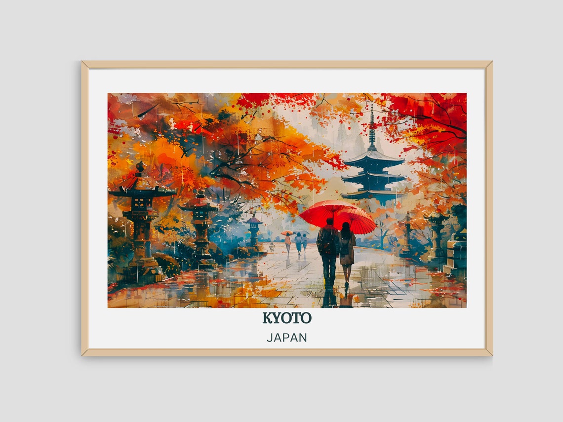 Kyoto Print Vintage Poster Kyoto Wall Art Kyoto Poster Kyoto Photo Kyoto Poster Print Kyoto Wall Decor Japan - Image 4