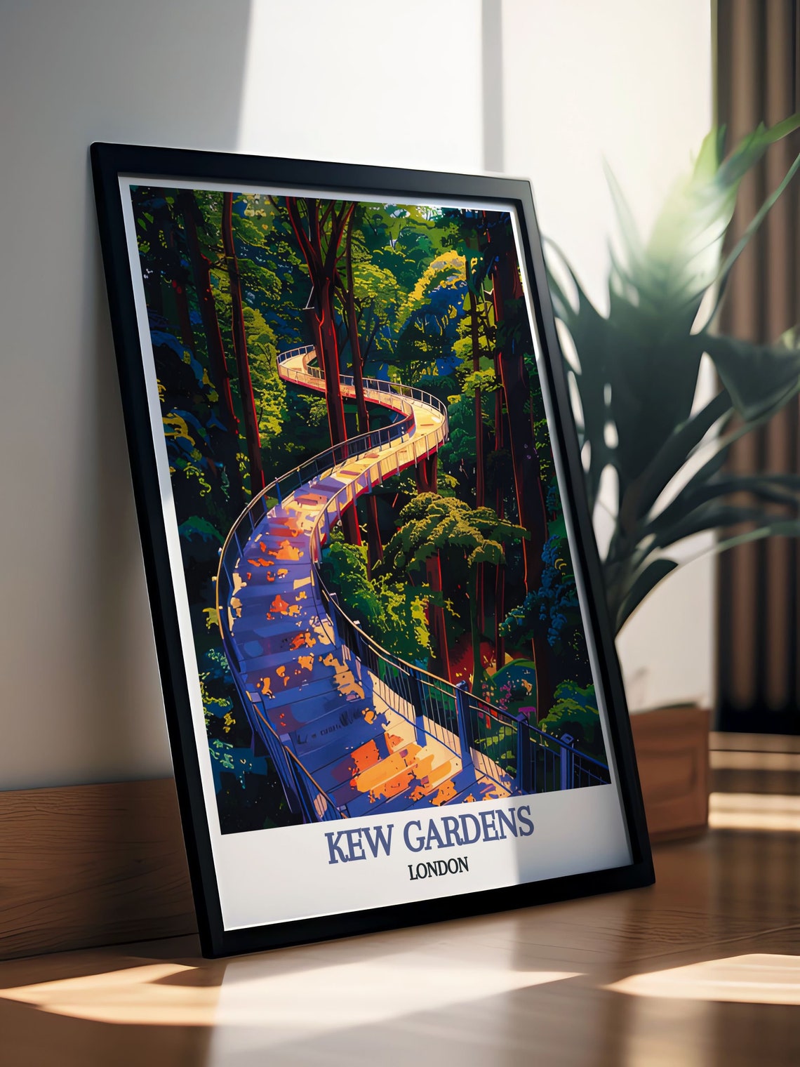 Kew Gardens London Treetop Walkway Elevated Forest Canopy Poster - Image 2