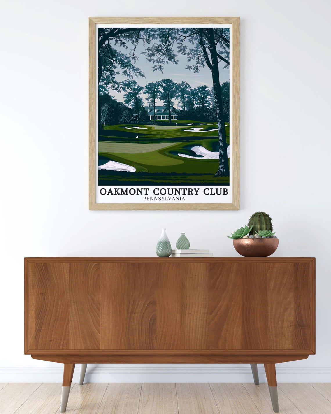 Oakmont Country Club Art Print Oakmonts Course Art Print Oakmont Country Club House Poster Pennsylvania Home Decor - Image 4