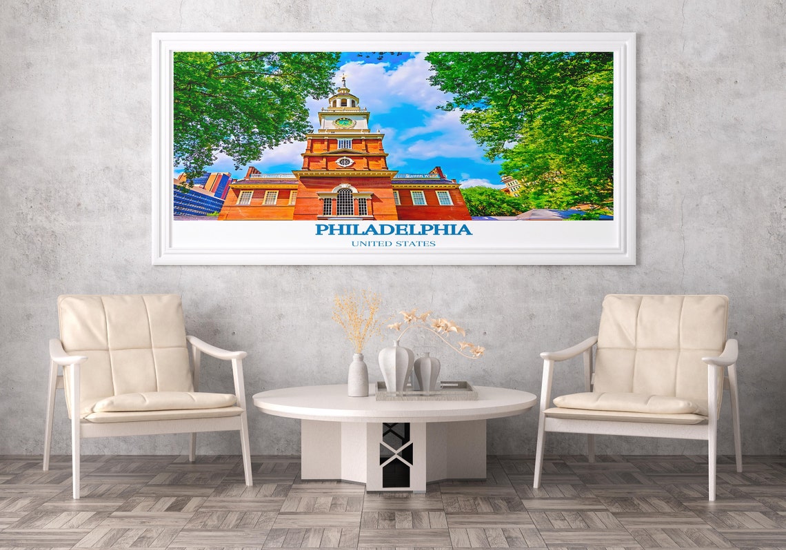 Philadelphia United States Independence Hall Historic Tower Poster - Image 2