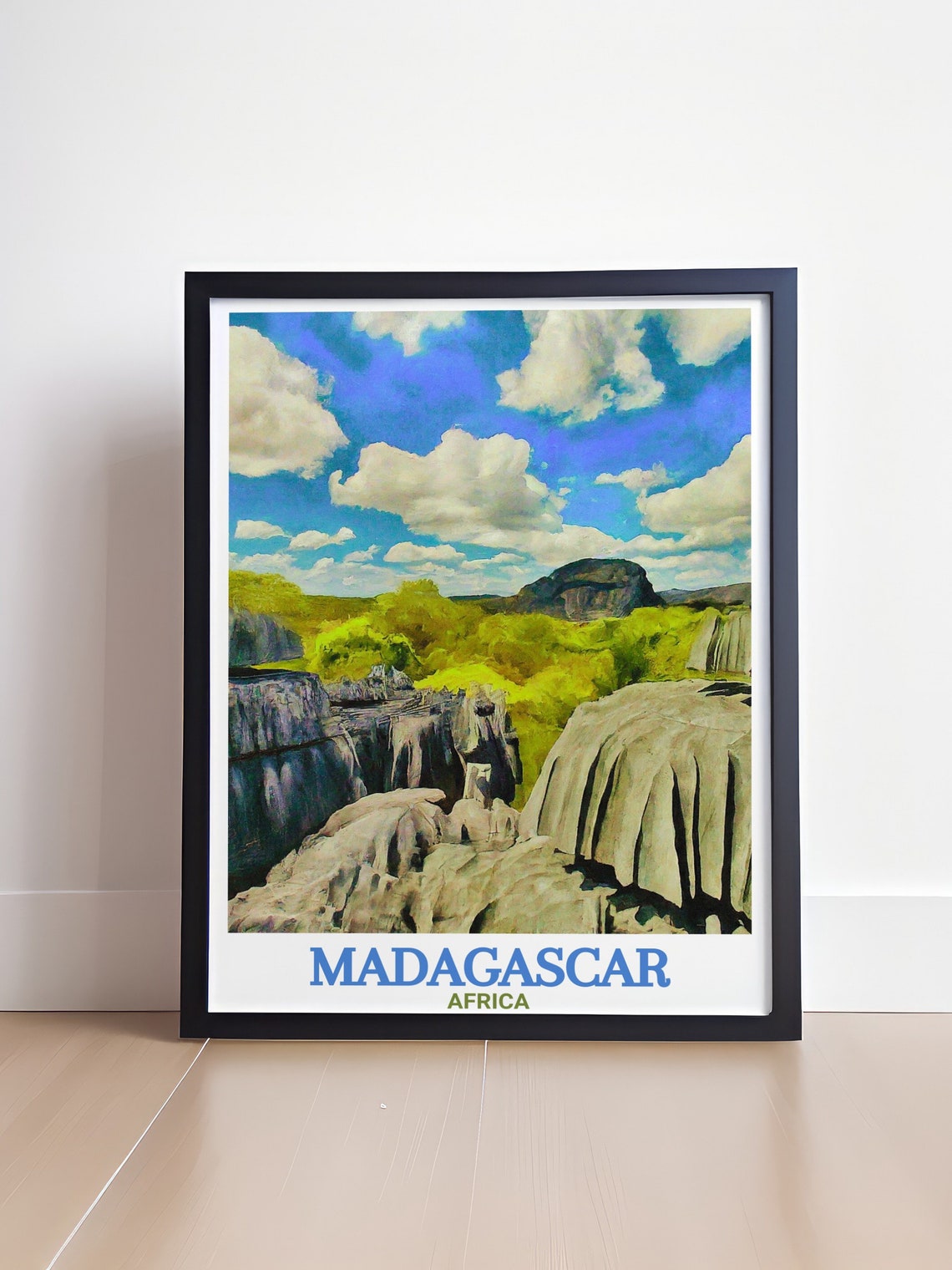 Tsingy de Bemaraha Limestone Pinnacles Madagascar Travel Poster - Image 4