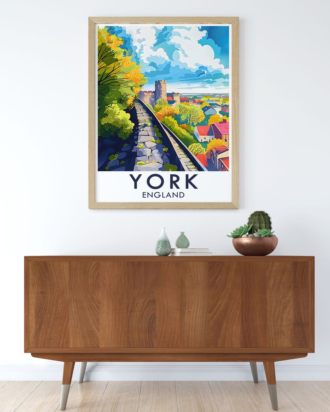 York Wall Art The York Walls Print York City Art And The York Walls Decor The York Walls Travel Poster England Travel Gift - Image 3