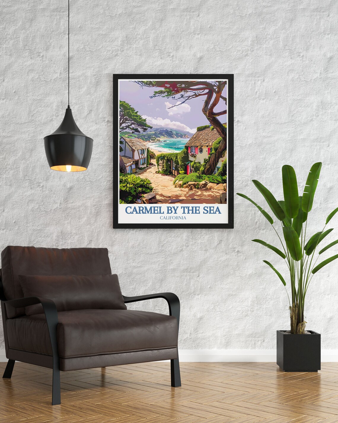 Carmel By The Sea Storybook Lane Leading To The Beach Poster - Image 3
