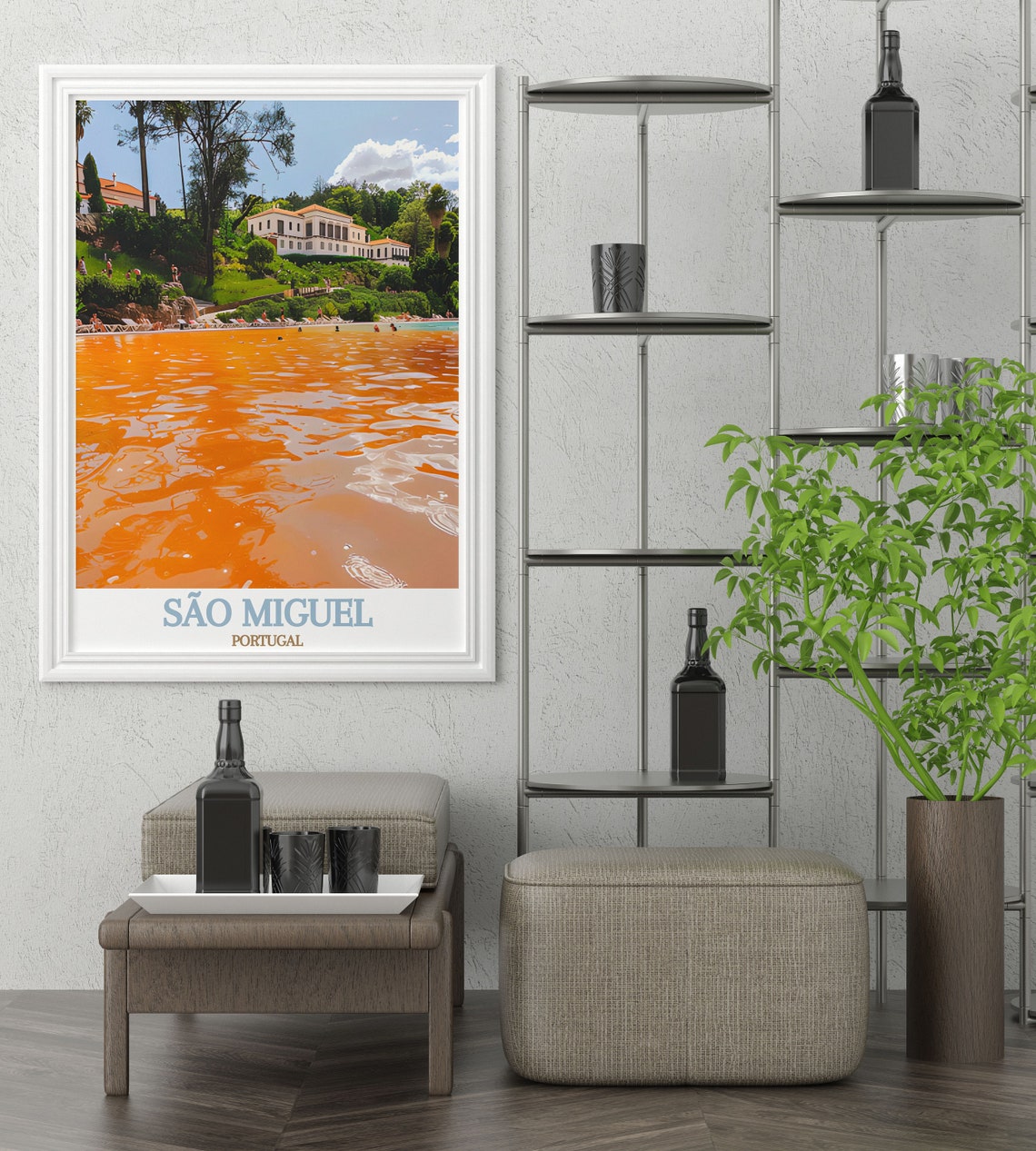 Terra Nostra Park Orange Thermal Pool São Miguel Portugal Poster - Image 3