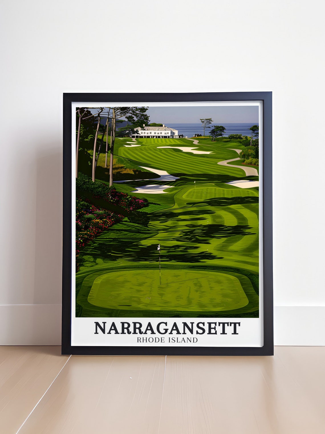 Narragansett Travel Art The Dunes Club Clubhouse Posters Narragansett Posters And Prints The Dunes Club Clubhouse Decor - Image 4