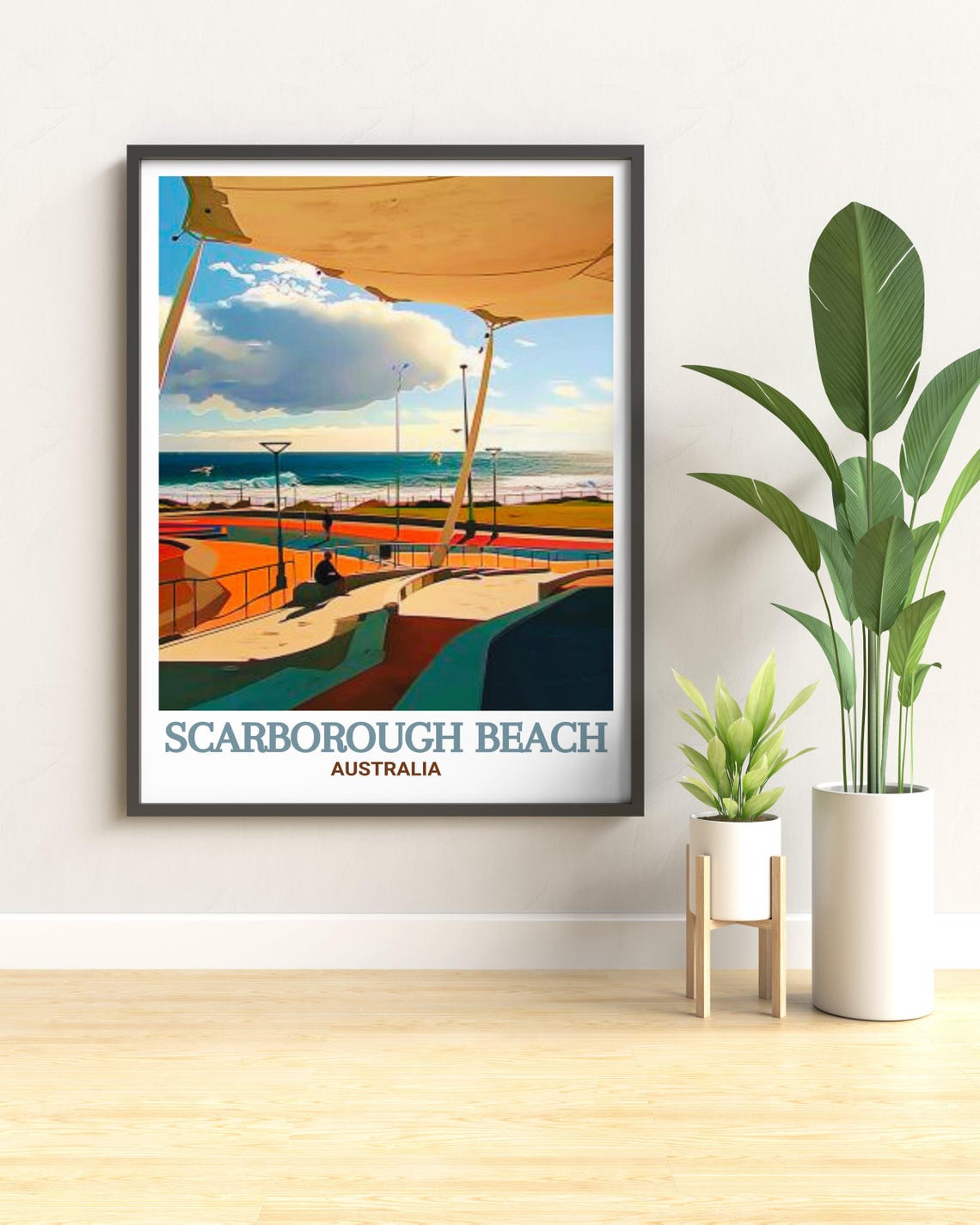 Scarborough Beach Australia Seaside Amphitheatre Foreshore Poster - Image 3