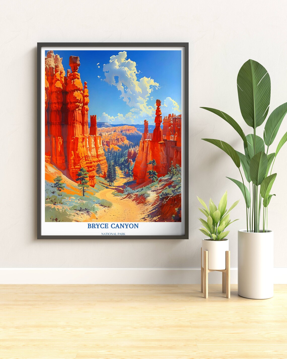 Bryce Canyon Orange Hoodoos Rock Spires Utah National Park Poster - Image 2