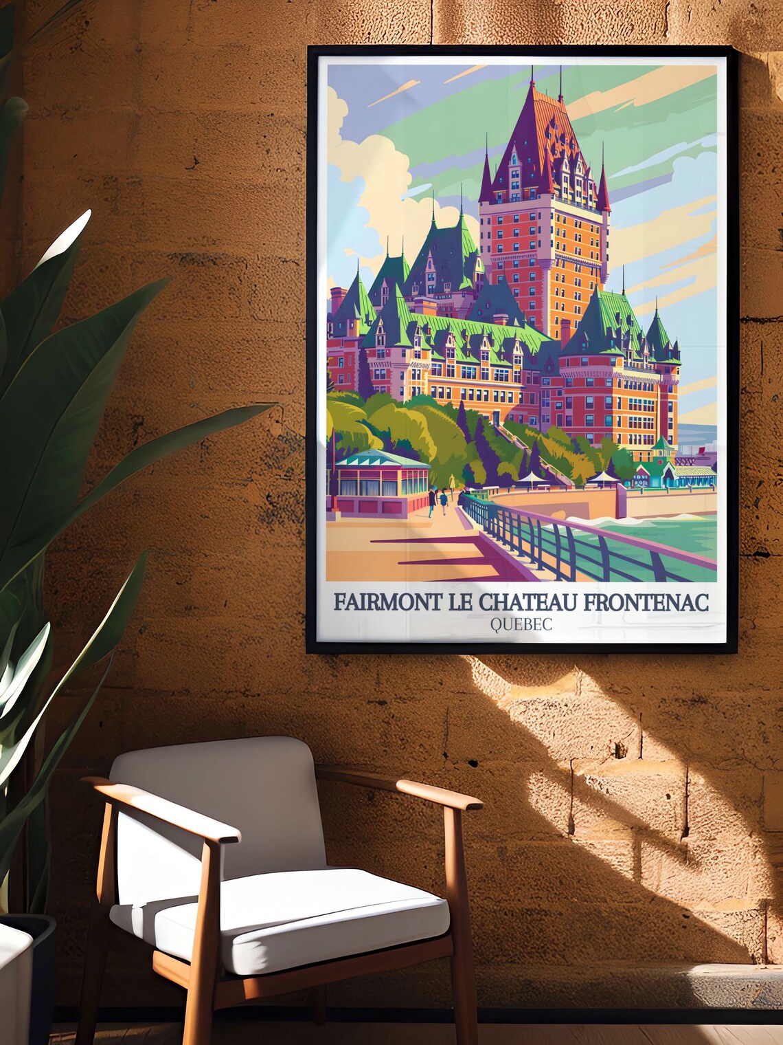 Fairmont Le Chateau Frontenac Quebec Castle Hotel Travel Poster - Image 2