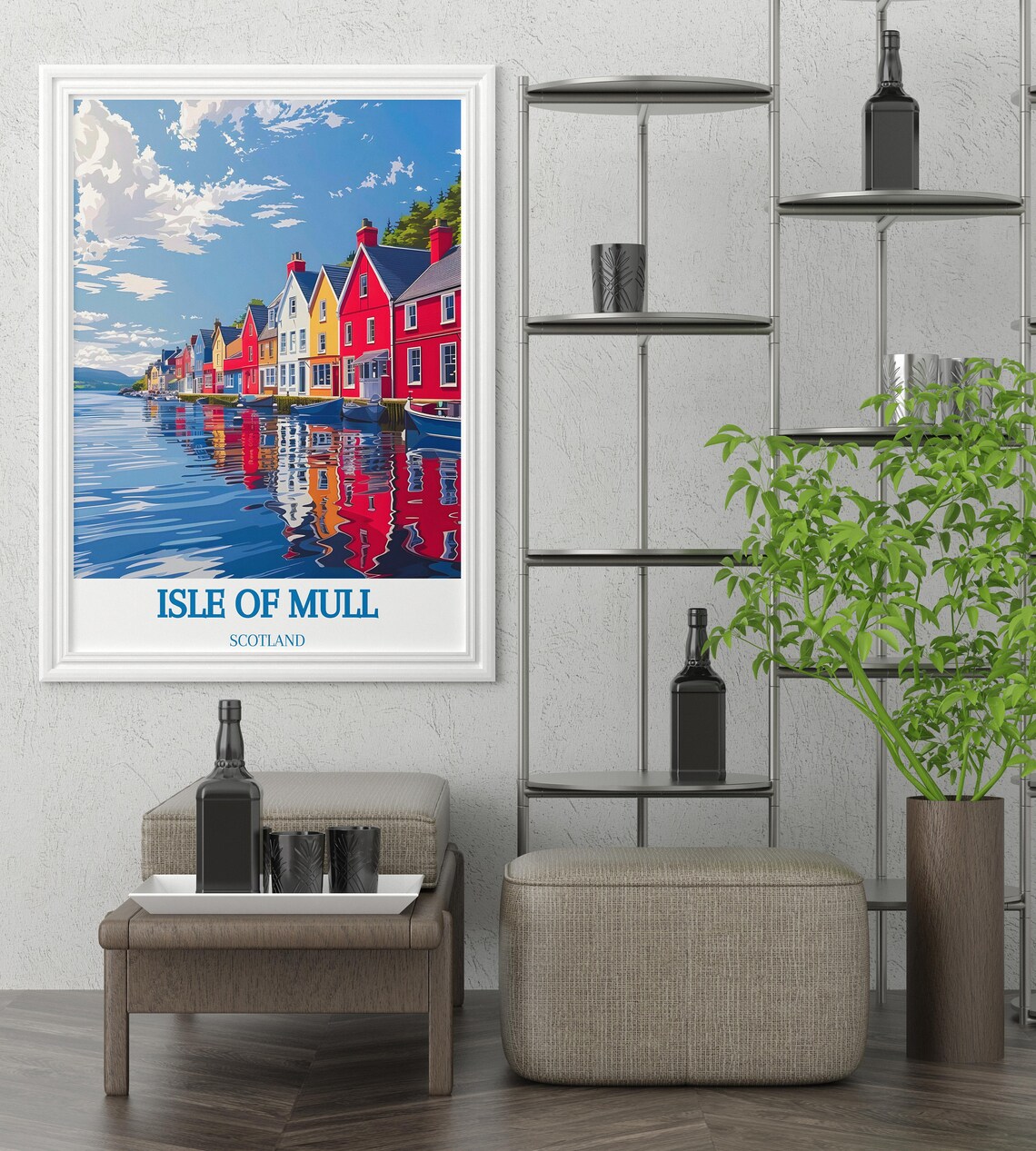 Isle of Mull Tobermory Colorful Waterfront Houses Scotland Poster - Image 3
