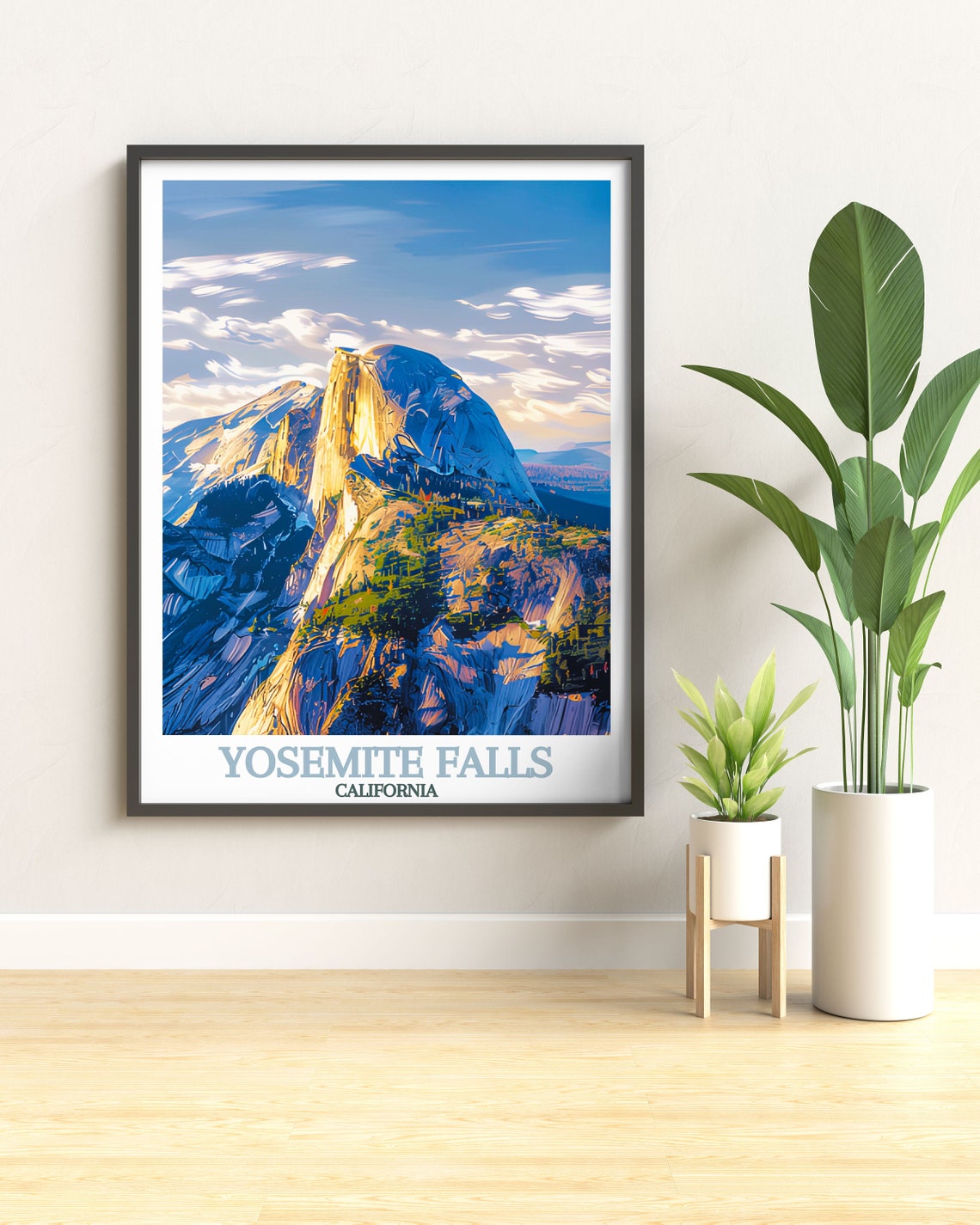 Half Dome Sunset Granite Cliffs Yosemite National Park Poster - Image 2