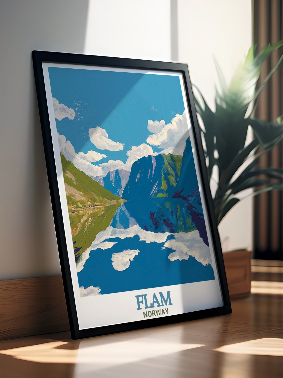 Flam Travel Print Nryfjord And Flam Travel Posters Flam Norway Art And Decor Flam Norway Travel Posters Nryfjord Travel Prints - Image 3