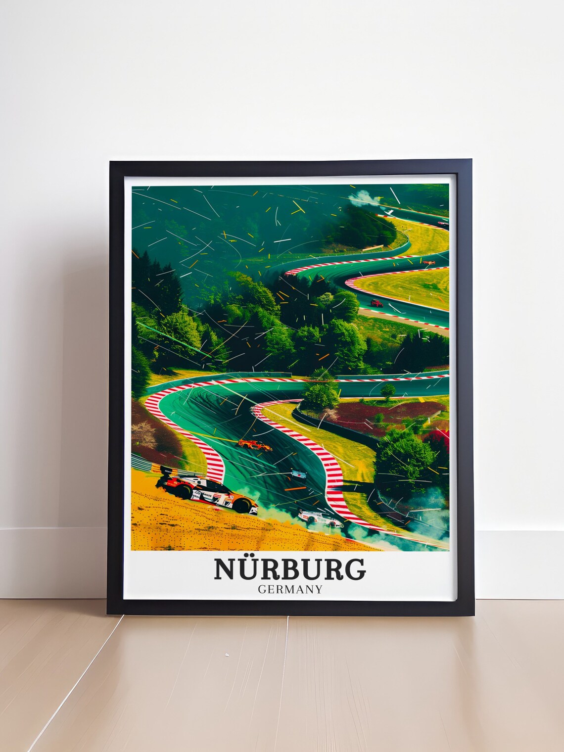 Nurburgring Race Track Germany Winding Forest Circuit Sports Poster - Image 4