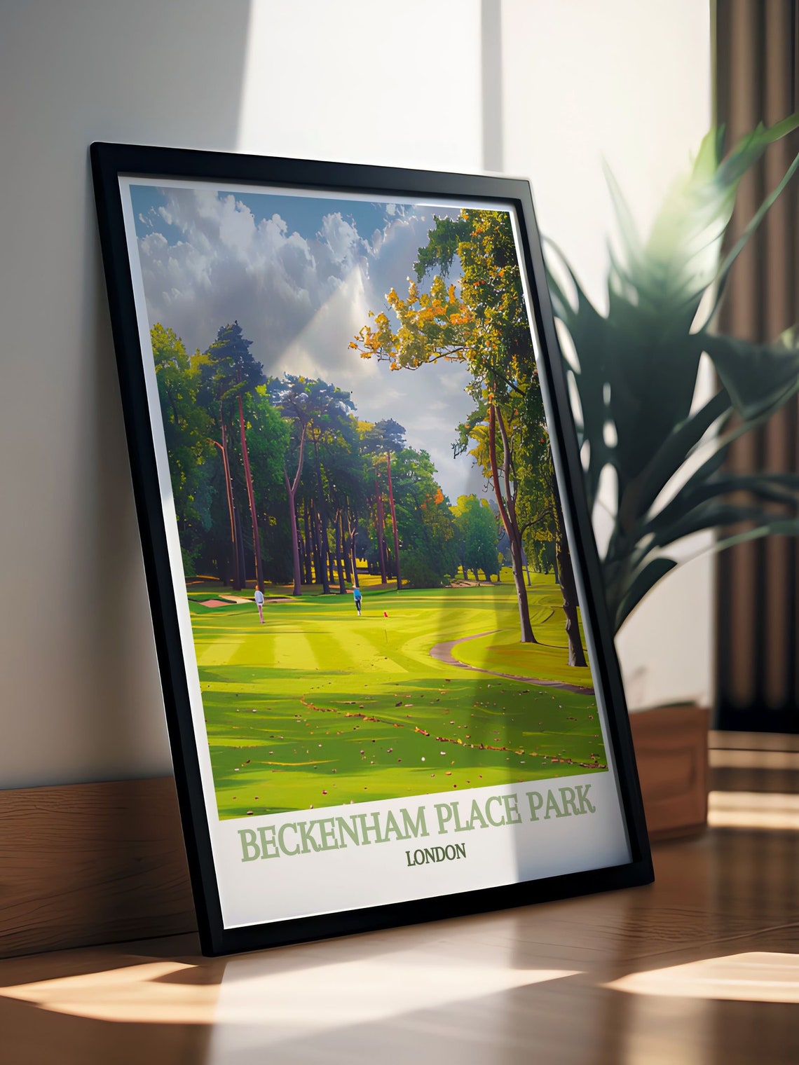 Beckenham Place Park London Golf Course Fairway Trees Poster - Image 2